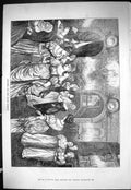 Old Sporting Dramatic News 1885 Christmas Eve Scene Ladies Retreat Ol Victorian