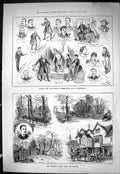 Old 1886 Hampton Hare Hounds Tween Dublin Theatre Dunne Crofton Sincl Victorian