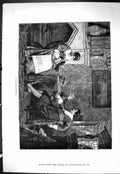 Old Print Sporting Dramatic News 1886 Momentous Question Lady Man Romance 19th