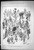 Old Sporting Dramatic News 1886 Children Fancy Dress Ball Mansion Hou Victorian