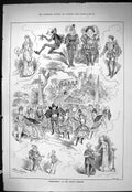 Old Sporting Dramatic News 1886 Kenilworth Avenue Theatre Actors Cost Victorian