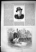 Old Sporting Dramatic News 1886 Herbert Campbell Elizabethan Courtyar Victorian