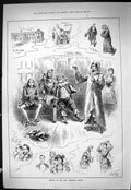 Old Sporting Dramatic News 1886 Opening Theatre Oxford Musical Direct Victorian