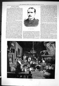 Old Print Sporting Dramatic News 1886 Thomas Lawrie Studion Art Paintings 19th