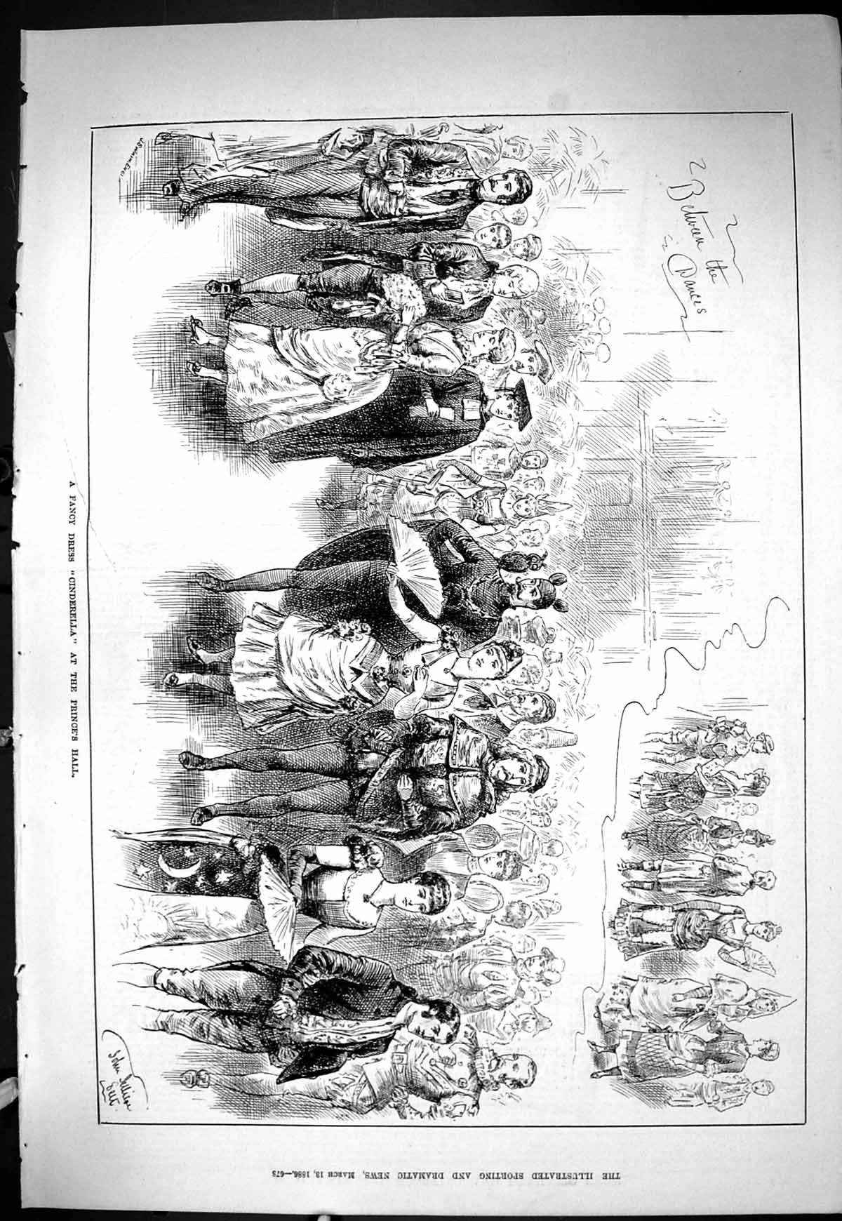 Old Damaged Sporting Dramatic News 1886 Cinderella Prince'S Hall Fanc Victorian