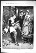 Old Sporting Dramatic News 1885 Love Sonnet Man Ladies Romance Mosses Victorian