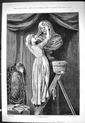 Antique Print Sporting Dramatic News 1885 Dirty Thing Lady Scrubbing Sculpt