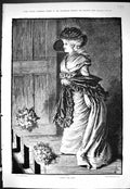 Old Sporting Dramatic News 1885 Taking The Call Lady Flowers Johnson Victorian