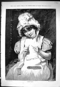 Old Sporting Dramatic News 1885 Little Granny Small Girl Glasses Stoc Victorian