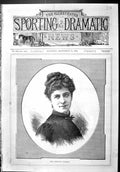 Antique Print Sporting Dramatic News 1886 Portrait Miss Constance Stanhope 19th