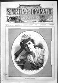 Antique Print Sporting Dramatic News 1886 Portrait Miss Florence Sutherland