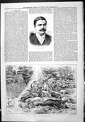 Old Sporting Dramatic News 1886 Laye Sport Rocky Mountains Canada Bea Victorian