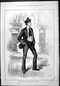 Old Antique Print Sporting Dramatic News 1886 Actor William Terriss Swain 19th
