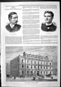 Old Sporting Dramatic News 1886 Leonard Boyne Percy Lyndal Guildhall Victorian