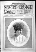 Old Print Sporting Dramatic News 1886 Portrait Miss Edith Lesley-Chester 19th