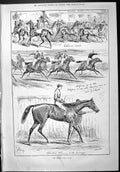Old Sporting Dramatic News 1886 Middle Park Plate Horse Racing Swain Victorian