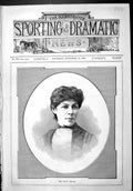 Antique Old Print Sporting Dramatic News 1886 Portrait Miss Fanny Brough Lady