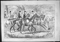 Old Sporting Dramatic News 1886 Horses Hunting Eager For Fray Sport S Victorian