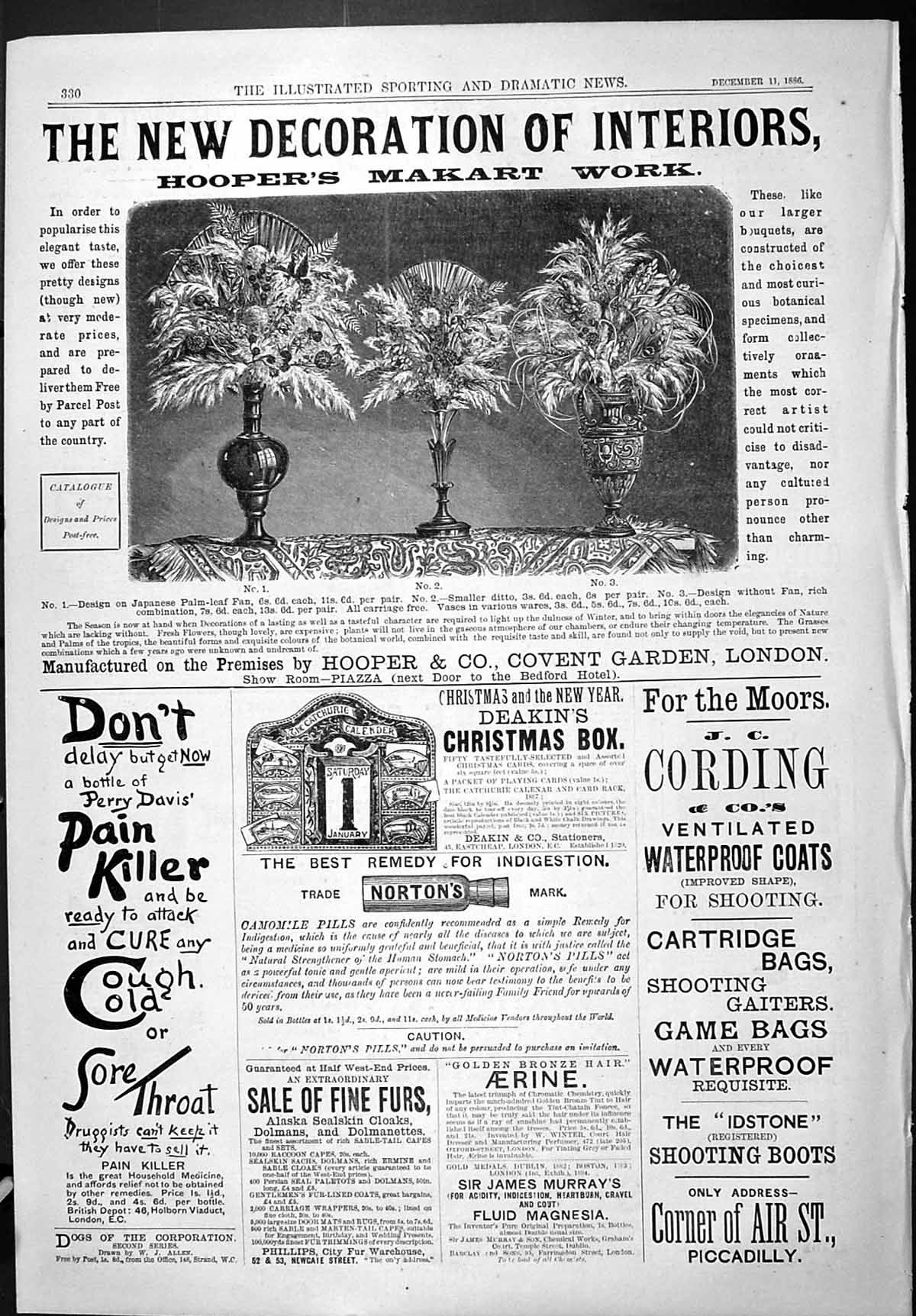 Old Print Sporting Dramatic News 1886 Hooper Makart Perry Davies Deakins 19th