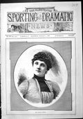 Antique Print Sporting Dramatic News 1887 Miss Helena Leyton Beautiful Lady