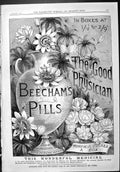 Old Sporting Dramatic News 1887 Advertisement Beechams Pills Medicine Victorian