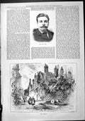 Antique Print Sporting Dramatic News 1887 John Child Cobham Haven Rest Swai