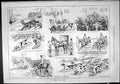 Old Sporting Dramatic News 1887 Hunting Horses Hounds Dogs Puppy Hunt Victorian