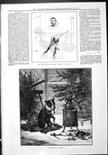 Antique Print Sporting Dramatic News 1887 Ice Skating Contest Holland Dog C