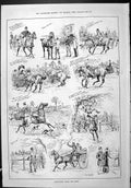 Old Sporting Dramatic News 1887 Muffington Horse Hunting Coach Captio Victorian