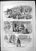 Old Sporting Dramatic News 1887 Hunting Season Game Birds Rabbits Cap Victorian