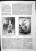 Old Antique Print Sporting Dramatic News 1887 Woman Reading Book Church 19th