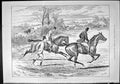 Old Sporting Dramatic News 1887 Horses Hunting Huntsmen Sport Country Victorian