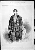 Old Print Sporting Dramatic News 1887 Actor Charles Wyndham David Garrick 19th