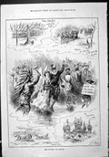 Old Sporting Dramatic News 1887 Montreal Ice Carnival Canada Horse Ra Victorian
