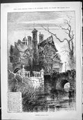 Old Sporting Dramatic News 1886 Deserted Mansion House Herbert Railto Victorian