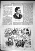 Antique Print 1887 Portrait Lytton Sothern Dinner Unemployed Barnardo Holt 19th