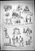 Old Amateur Boxing James'S Hall Wrestling Lillie Bridge Sport 1887 Sw Victorian