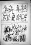 Old 1887 Indian Game Put-Kadul University College Hospital Banquet Ni Victorian