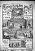 Antique Print 1887 Advertisement Chancery Lane Safe Deposit StronghStrong R