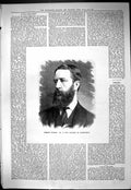 Original Old Antique Print 1887 Portrait Famous Horse Owner Marquis Hartington
