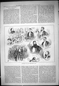 Antique Old Print Centenary Marylebone Club Harris Lathom Leigh Murdoch 1887