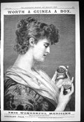 Old Beechams Pills Wonderful Medicine Beautiful Woman 1887 Advertisem Victorian
