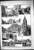 Old Prince Wales Newcastle Stephenson Monument Cathedral Blagdon 1887 Victorian