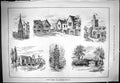 Antique Print 1887 Cycling Rambles Waltham Cross Architecture River Bridge 19th