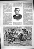 Old Antique Print 1887 Mr Billington Royalty Meeting Carriages Transport 19th