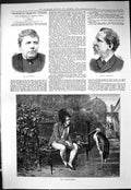 Old 1887 Paul Meritt Captain Mackenzie Philosophers Man Uniform Bird Victorian