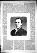 Original Old Antique Print 1887 Portrait Famous Horse Owner Mr James Lowther