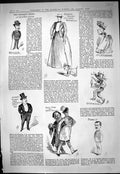 Old Print Theatre Captious Critic Olympic Grainger Walcott Pengelly 1887 19th
