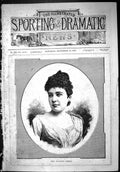 Old Antique Print 1887 Portrait Mlle. Antoinette Trebelli Beautiful Woman 19th