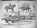 Old Print 1887 Incidents Horse Race Leger Phil Timothy Hampton Kilrardin 0 19th